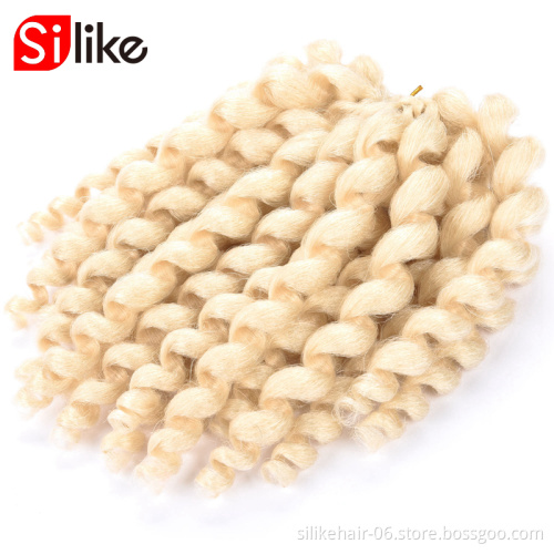 8'' 22strands Jumpy Wand Curl Jamaican Bounce bug bundles Synthetic spring Braiding Hair Extension Crochet twist HairFor Woman